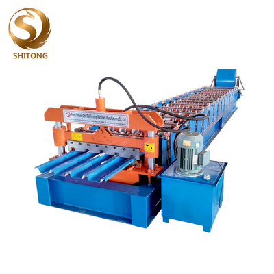 Galvanized Coil IBR Metal Roofing Sheet Roll Forming Machine  18stations