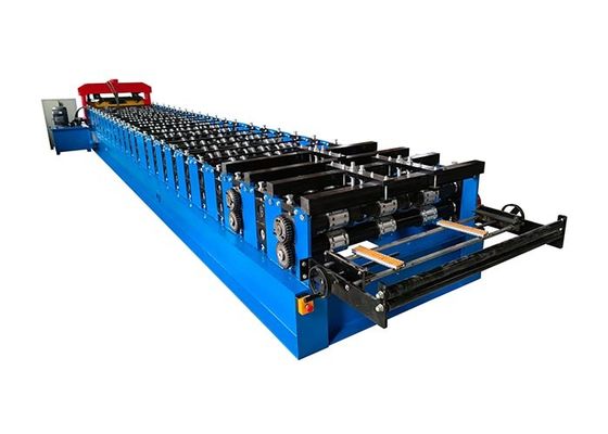 1250mm Manual Decoiler Floor Deck Roll Forming Machine Powered By Chain Drive